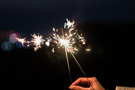 烟花七十一周年烟花棒高清图片