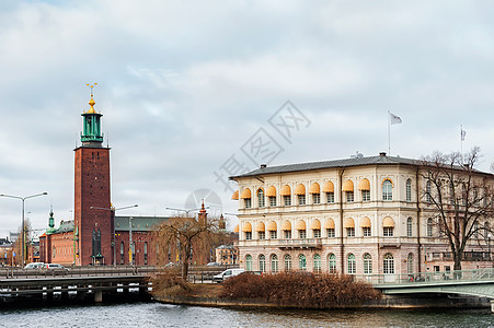 瑞典斯德哥尔摩市政厅高清图片