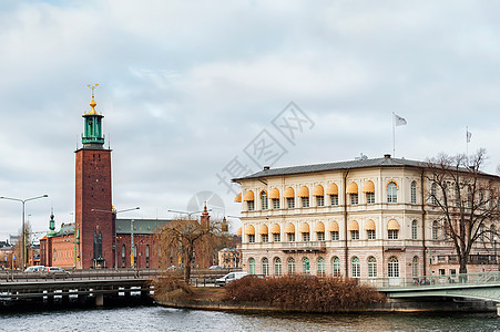 瑞典斯德哥尔摩市政厅背景图片