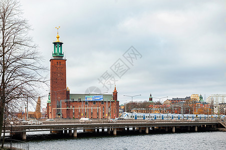 瑞典斯德哥尔摩市政厅背景图片