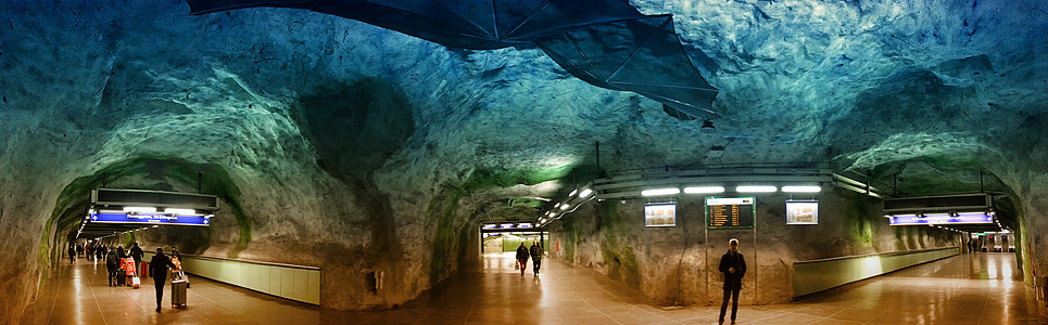 瑞典斯德哥尔摩的地铁站图片