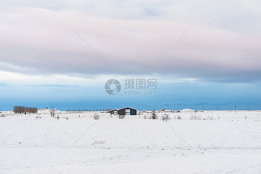 冰岛雪山图片