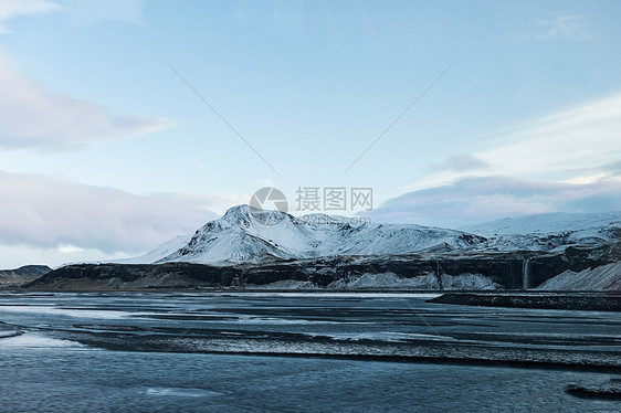 冰岛雪山图片