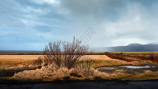 马路风景冰岛公路沿途风光背景