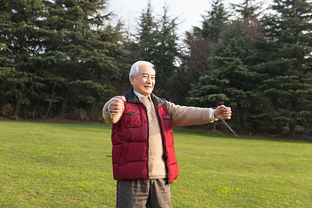 老年生活晨练图片