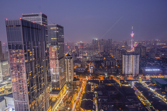 四川成都城市夜景图片