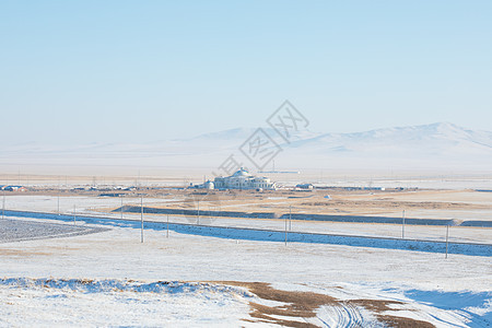 内蒙古冬季雪原风光图片