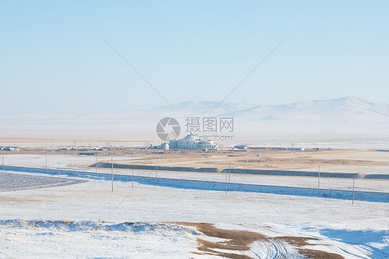 内蒙古冬季雪原风光图片