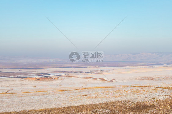 内蒙古冬季雪原风光图片