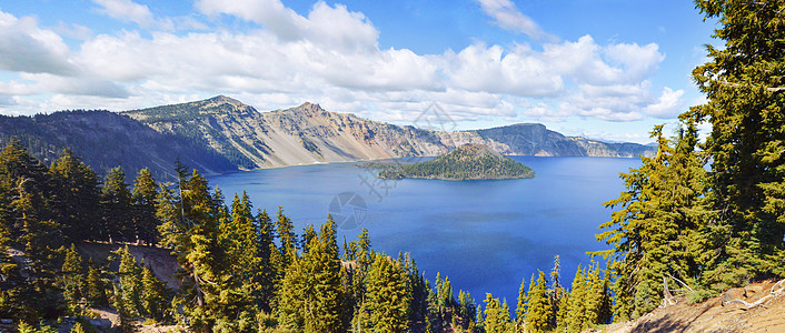 海洋世界美国火山湖国家公园背景