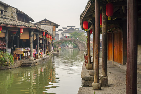 浙江绍兴鲁镇景区风光旅游高清图片素材