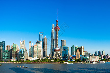 上海大桥美丽的外滩背景