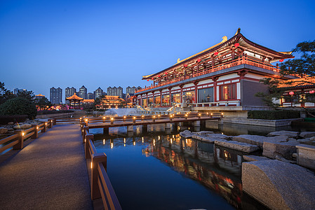 大唐芙蓉园夜景西安大唐芙蓉园背景