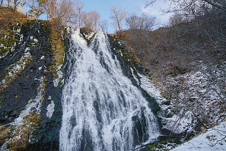 北海道知床瀑布高清图片