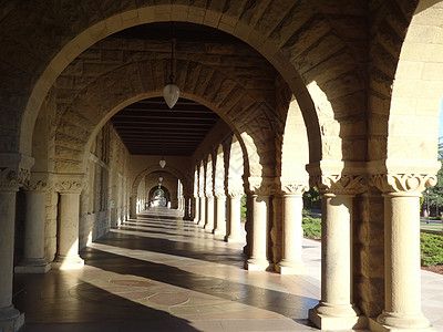 美国帝国大厦美国西部行斯坦福大学背景