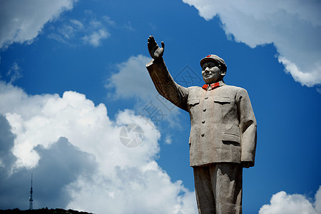 毛主席雕像背景图片