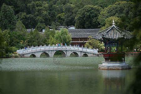 丽江黑龙潭公园背景