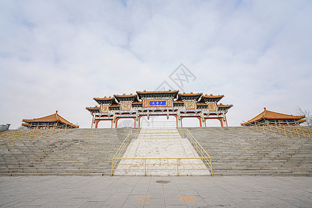 鞍山玉佛寺大门背景