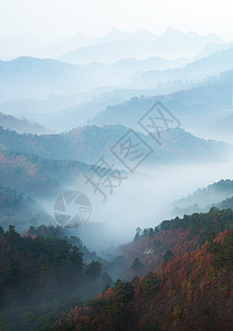 山峦叠嶂山脉美景背景