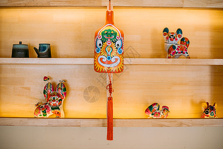 陕北民俗装饰品背景图片