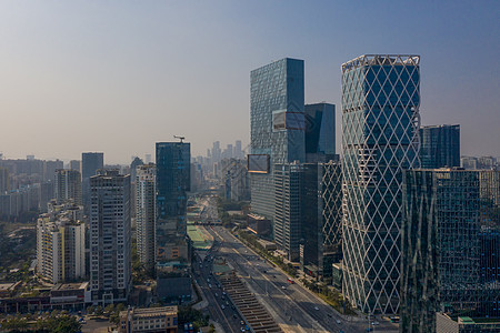 现代城市建筑深圳南山区腾讯科技大楼背景