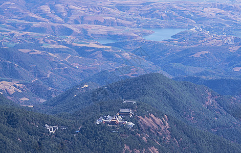 鸡足山山脉山峰背景