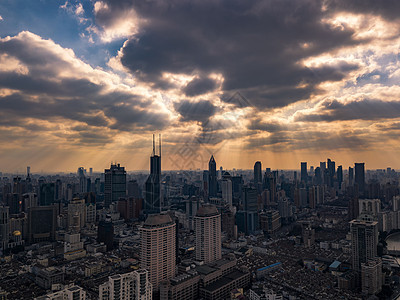 上海航拍建筑上海全景高清图片素材