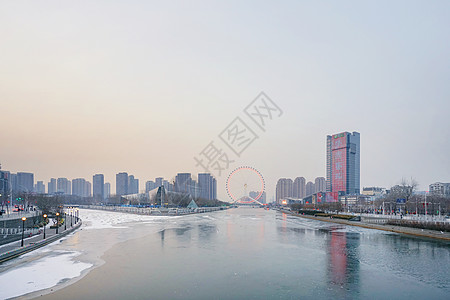 海河上天津眼海河上的天津眼背景