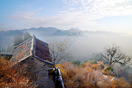 秦岭风光云雾深山高清图片