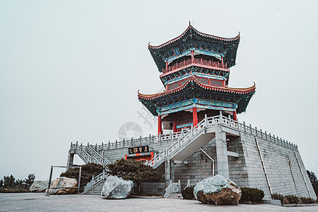 山东莱芜雪野湖古建筑图片