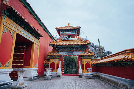 浙江横店明清宫苑 背景图片