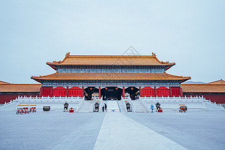 浙江横店明清宫苑 背景图片