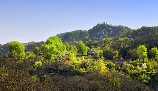 世外小山村背景图片