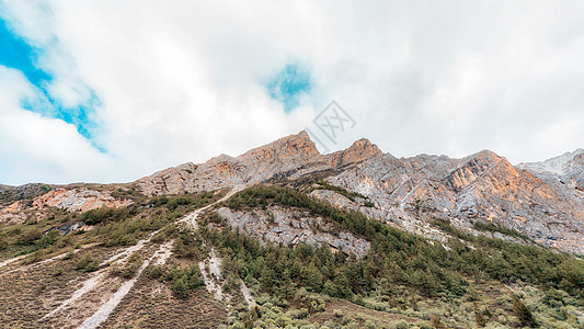 亚丁稻城风光背景图片