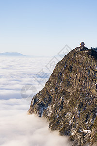 峨眉山万佛顶背景图片