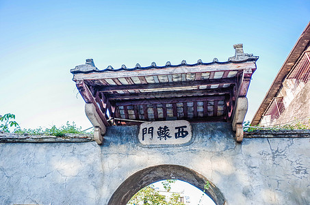 潮汕石炮台公园古城墙高清图片