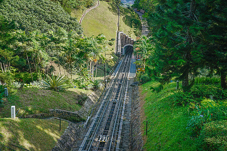 槟城山上山索道高清图片