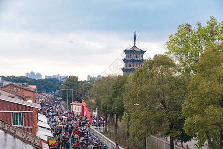 泉州开元寺东西塔背景图片