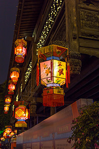 福州三坊七巷夜景图片