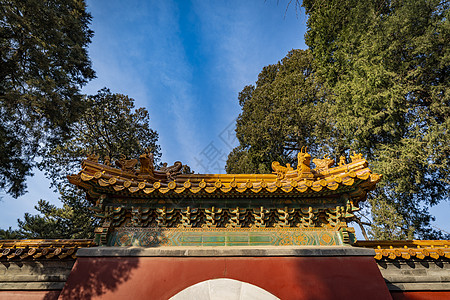 北京景山公园永思殿图片素材