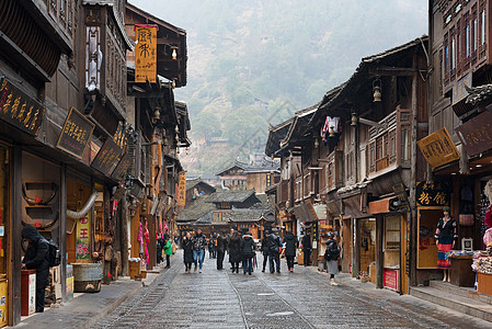 贵州西江千户苗寨风光背景图片