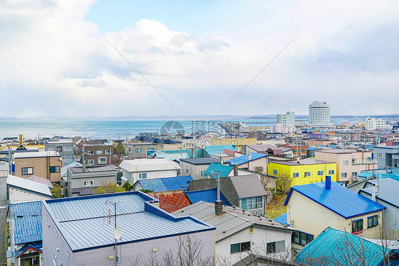 北海道稚内彩色房屋图片