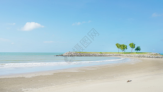 文莱热带海滨风光背景图片