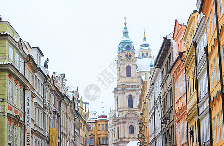 捷克首都布拉格城堡区背景