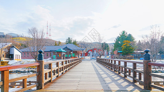 日本北海道风景日本北海道网走监狱背景