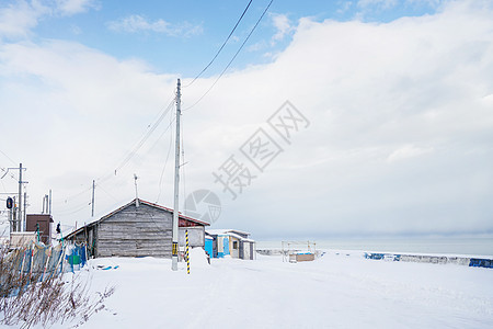 北海道小樽朝里风光背景图片