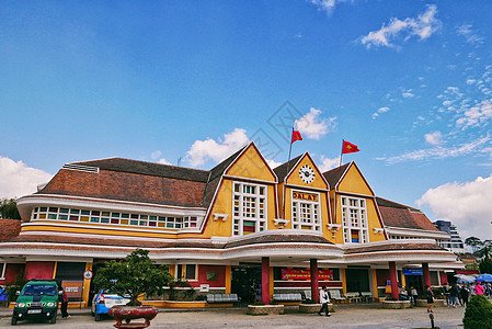 越南法式建筑大叻火车站图片
