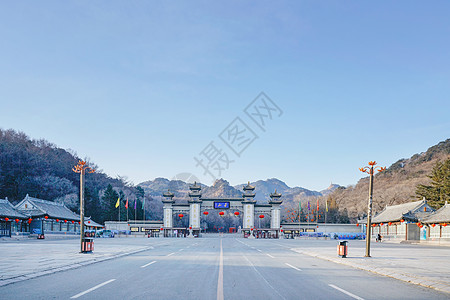 华表矢量图鞍山千山自然风景区背景