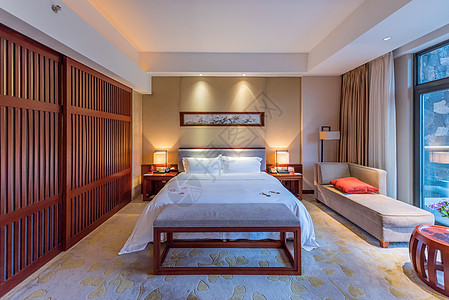 江苏五星级度假酒店室内景观背景图片