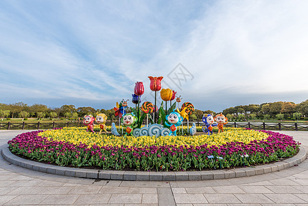 上海鲜花港春季风光图片